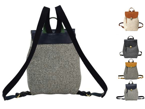 【豊岡鞄 カルド TN019MR ライトグレー/イエロー】ミニリュック